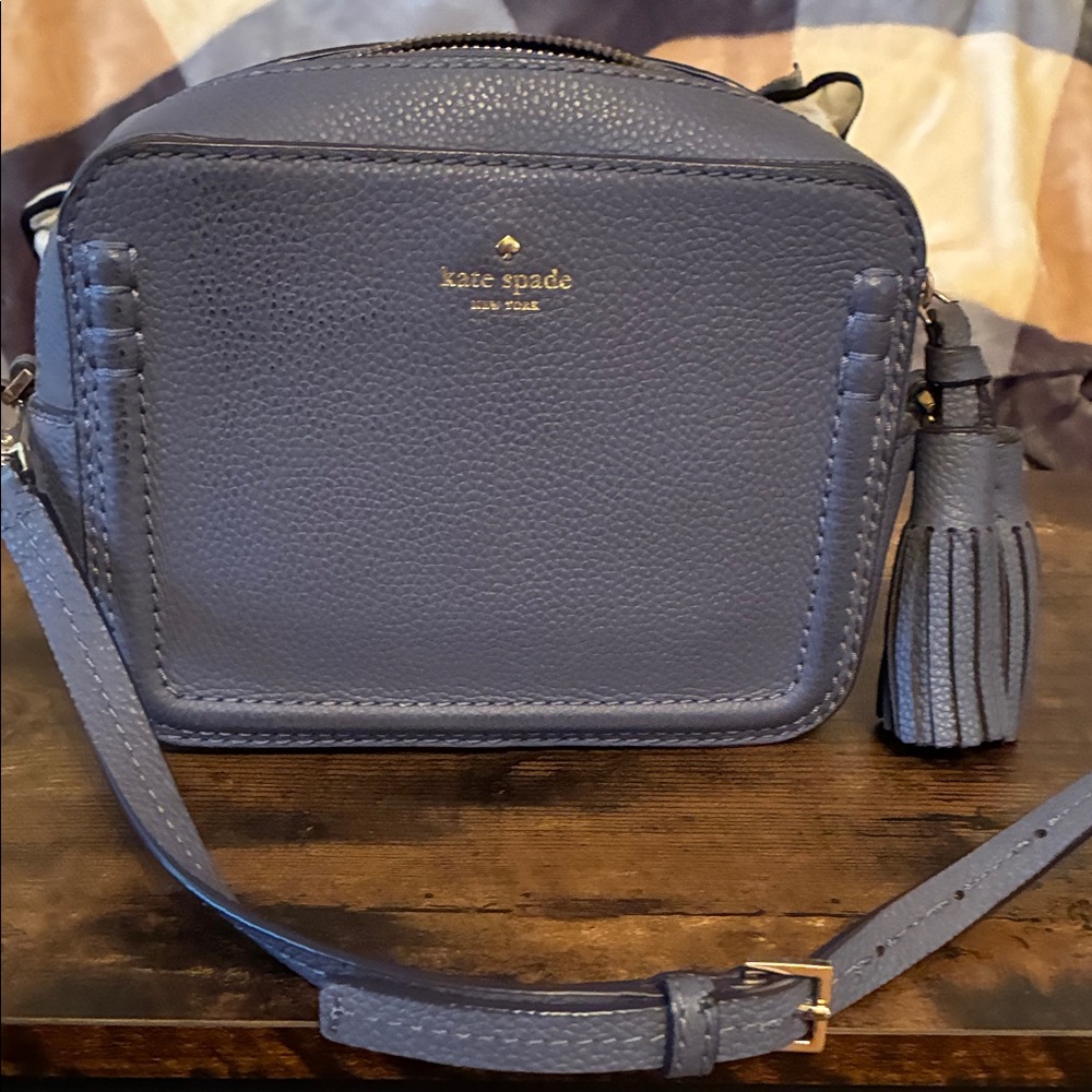 Kate Spade Navy Crossbody Bag with Tassel